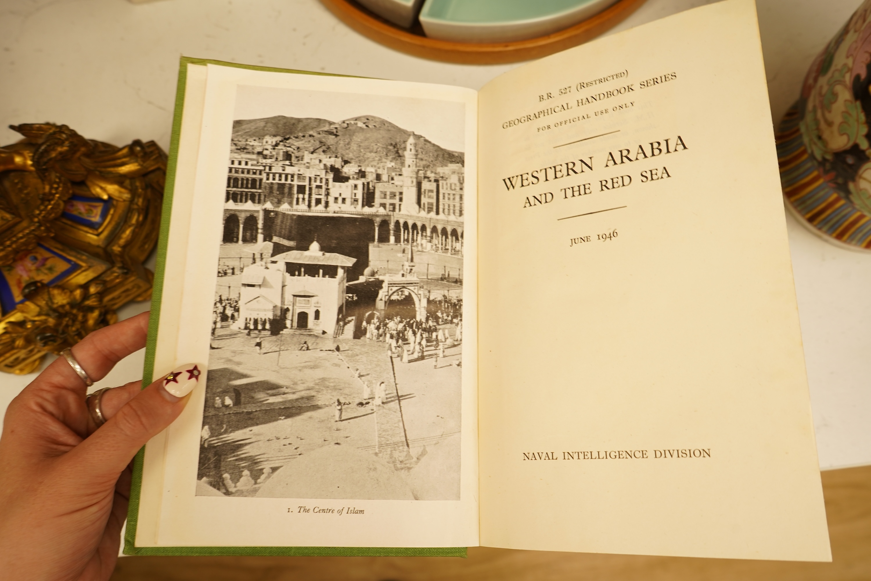 Naval Intelligence Division, Geographical Handbook Series - Western Arabia and the Red Sea (1 pocket map), 1946; Tunisia (1 pocket map), 1945; Algeria, 2 vols. (5 pocket maps), 1943-44. (4)